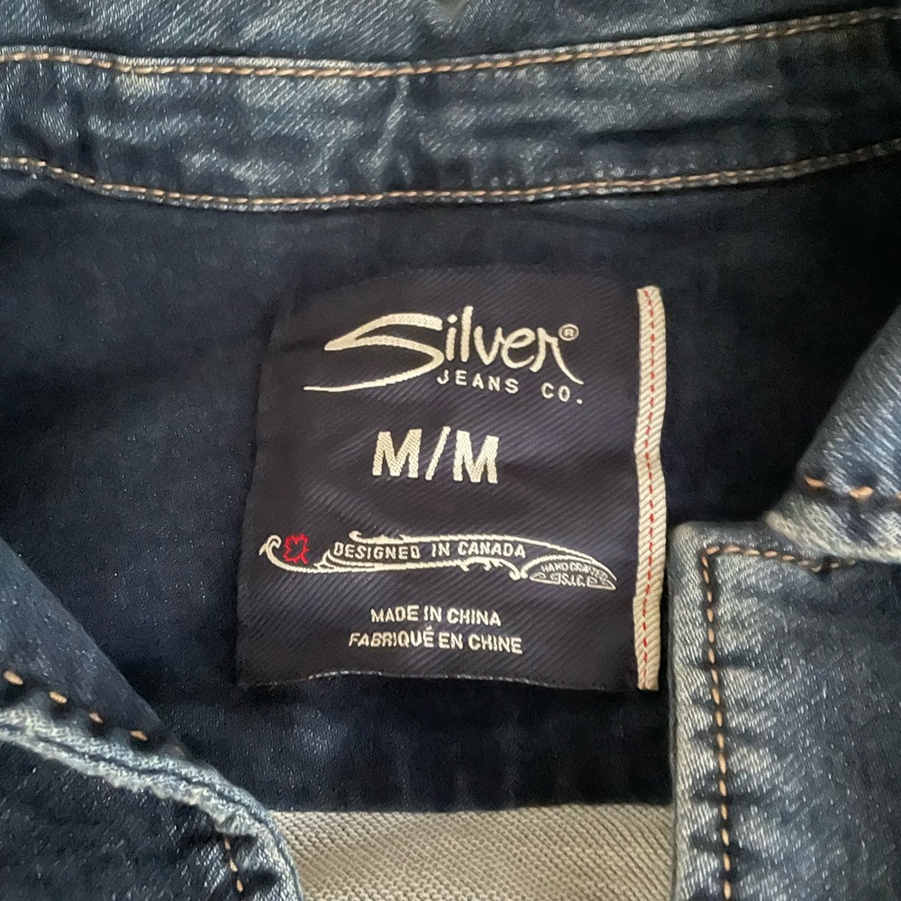 Silver Jean Jacket - Picture 3 of 5